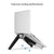 Triangle Cooling Bracket for Tablets Laptops and Desktops - Black