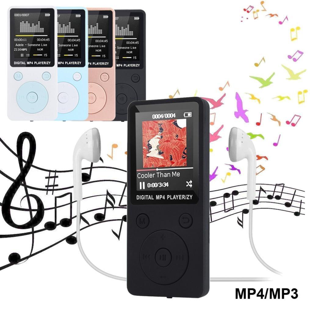 Portable Mp4 Music Player With Fm Radio & Recording Black - Black No Memory