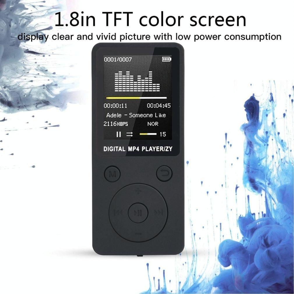 Portable Mp4 Music Player With Fm Radio & Recording Black - Black No Memory