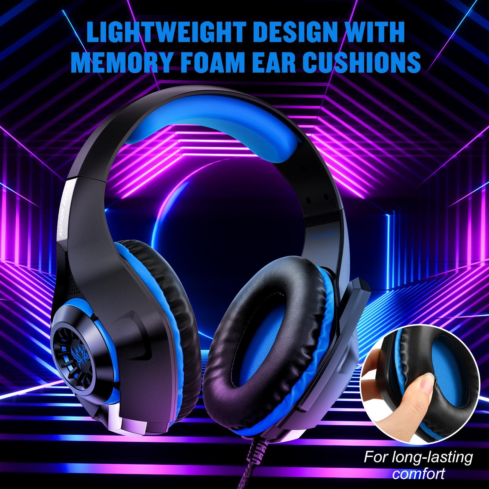 Omni Mic Gaming Headset 1.9M Length - Black Blue