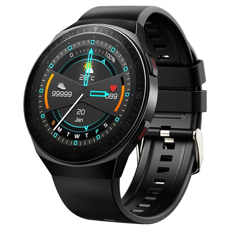 1.28 Inch Ip67 Waterproof Smart Watch With Bluetooth Call Sleep &amp; Heart Rate Monitoring - Black
