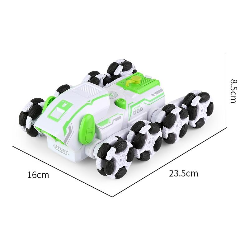 Intelligent 8-wheel Stunt Vehicle with Remote Control - Orange