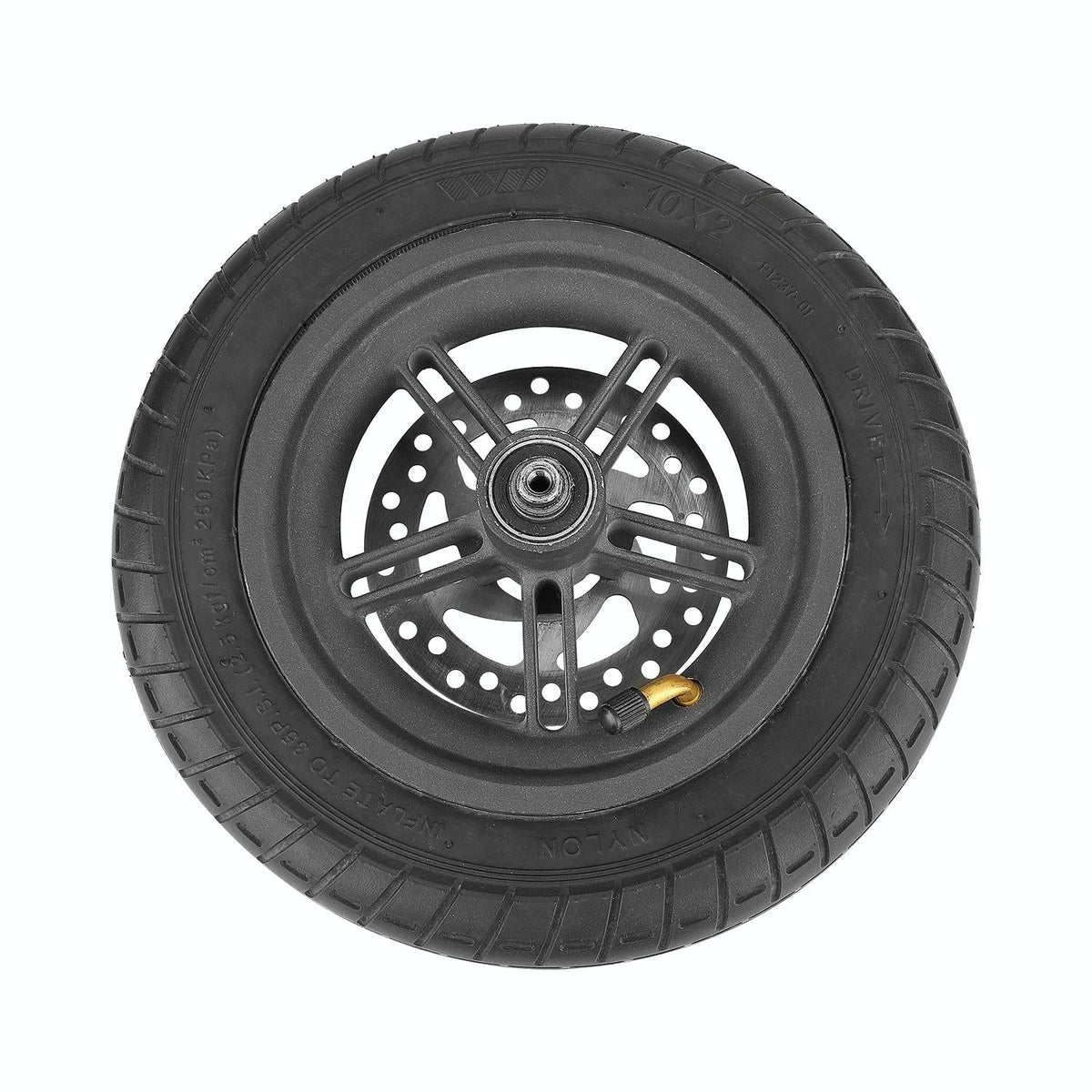 10 Electric Scooter Rear Inner Tube for Xiaomi M365 / M365 Pro - Bent Mouth