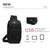 Waterproof Anti Theft Chest Bag With Usb Port Men Outdoor Messenger Bag Dark Blue