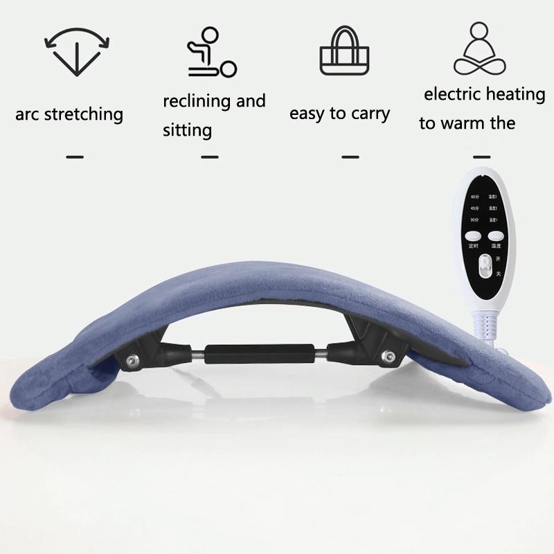 Electric Lumbar Support Pad Spine Stretcher & Massager 124 Vertebrae