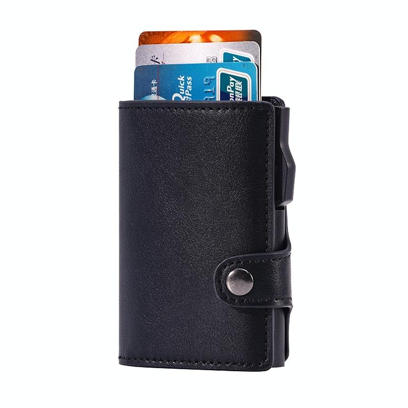 Crazy Horse Pu Card Bag - Anti Magnetic - Fy2405