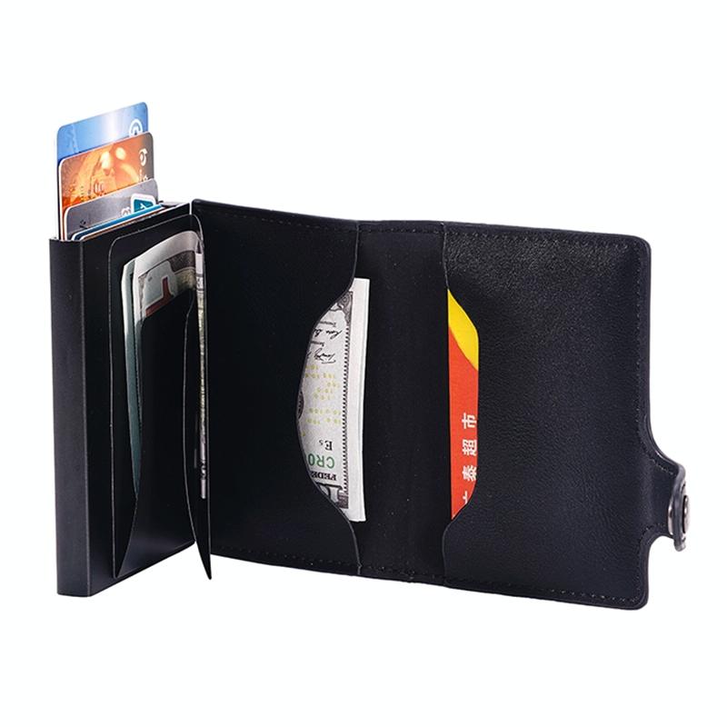 Crazy Horse Pu Card Bag - Anti Magnetic - Fy2405
