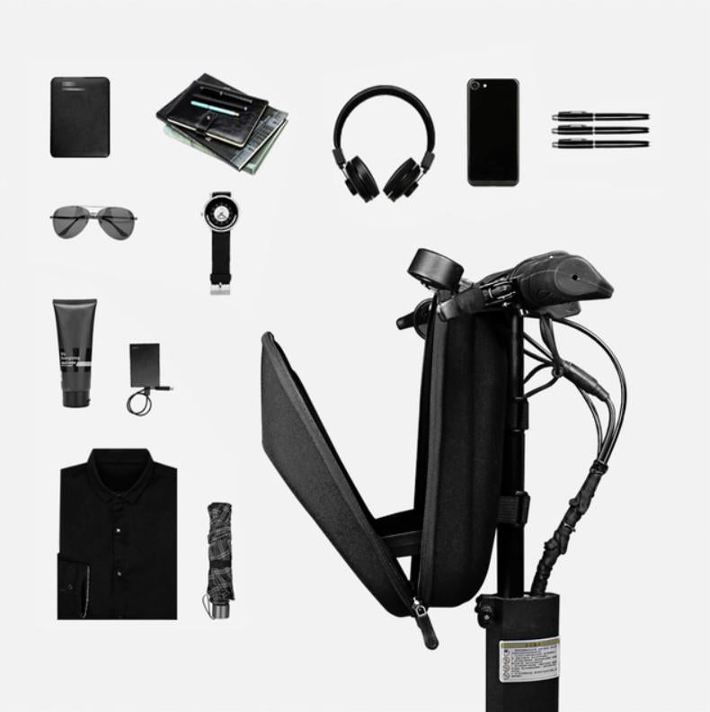 Waterproof Hard Shell Bag for Xiaomi No.9 Electric Scooter - Front Storage for Folding Car - Black