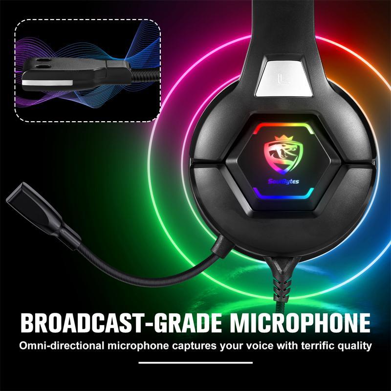 Omni-Directional Esports Headset 1.9M Length - Blac