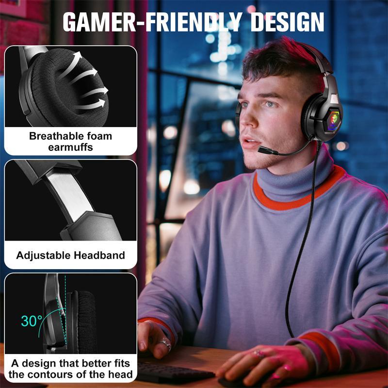 Omni-Directional Esports Headset 1.9M Length - Blac