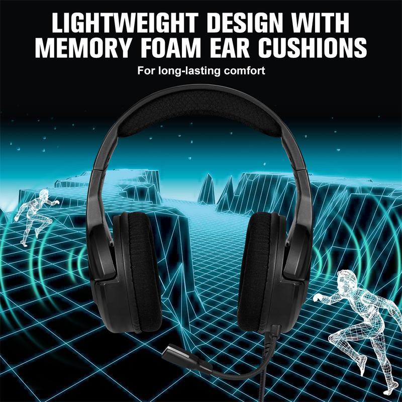 Omni-Directional Esports Headset 1.9M Length - Blac