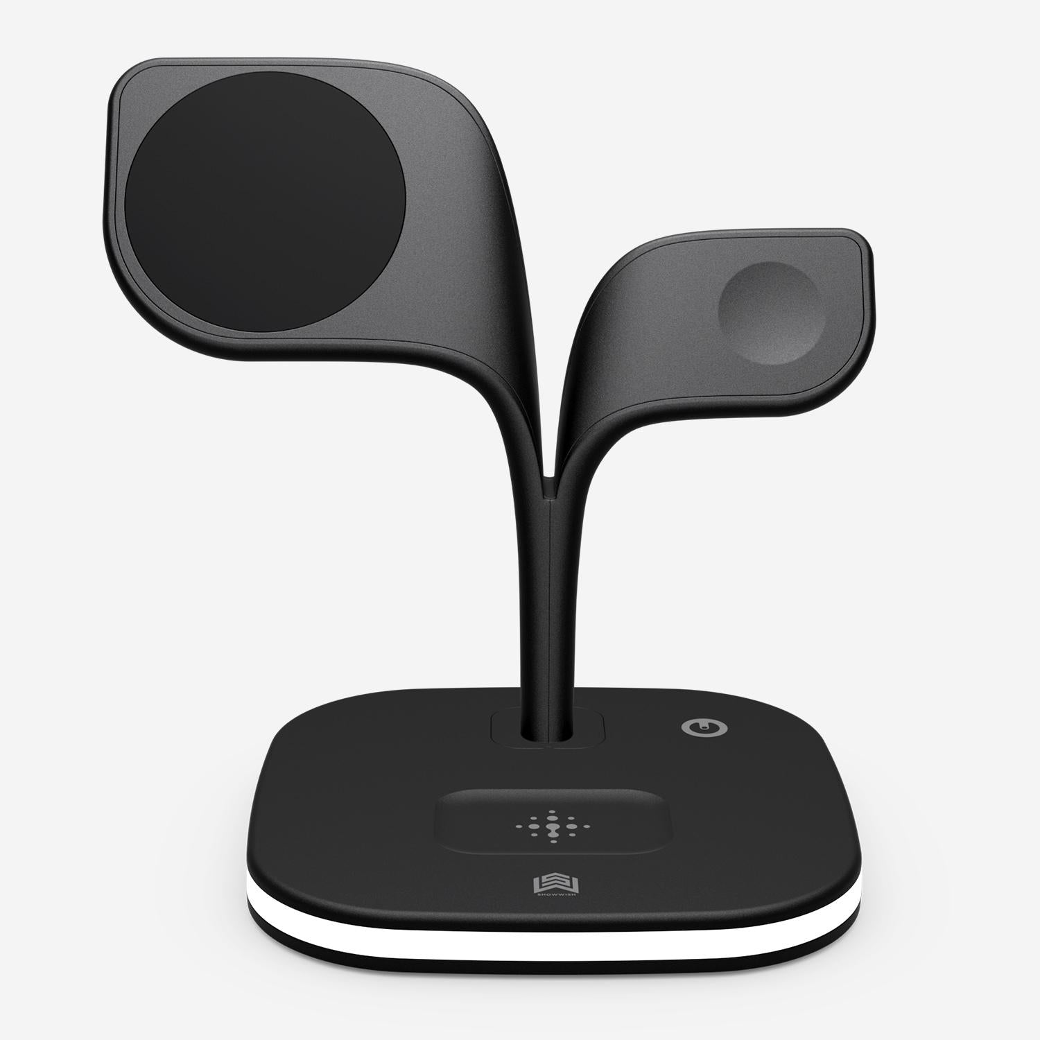 15W 5 In 1 Magnetic Wireless Charger With Stand - Black