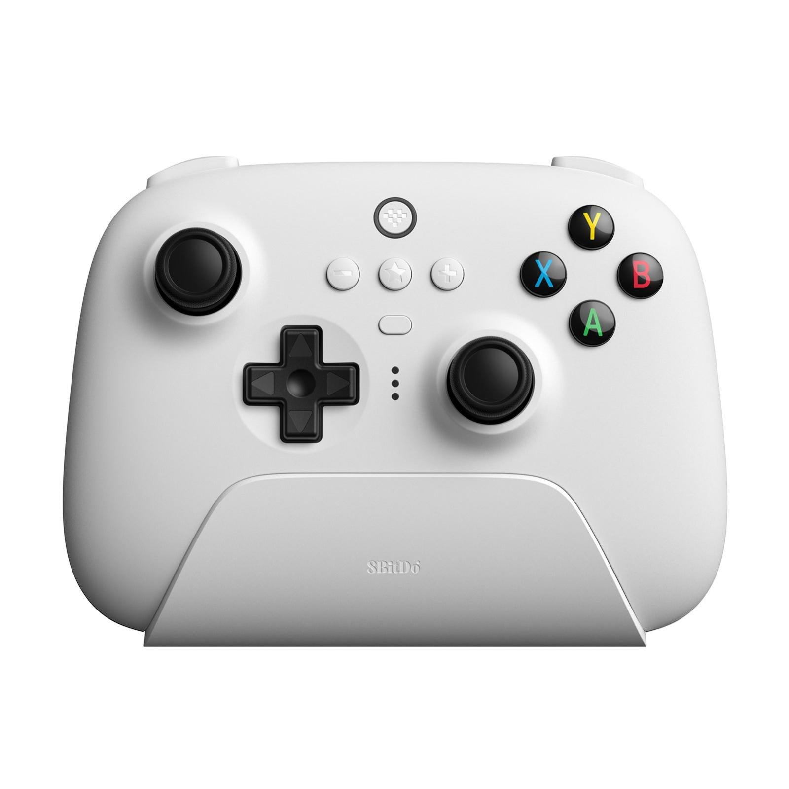 Wireless Gaming Controller + Charging Dock for Pc / Windows 10 / 11 / Steam Deck - 2.4g - White