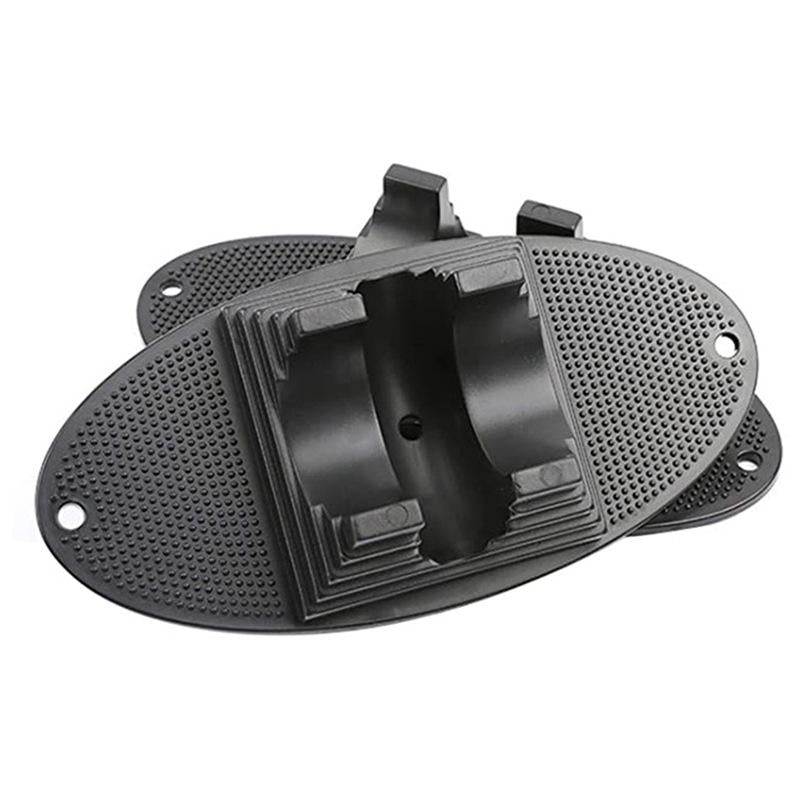 Children's Bicycle Parking Rack - Fixed Scooter Wheel Pad Black