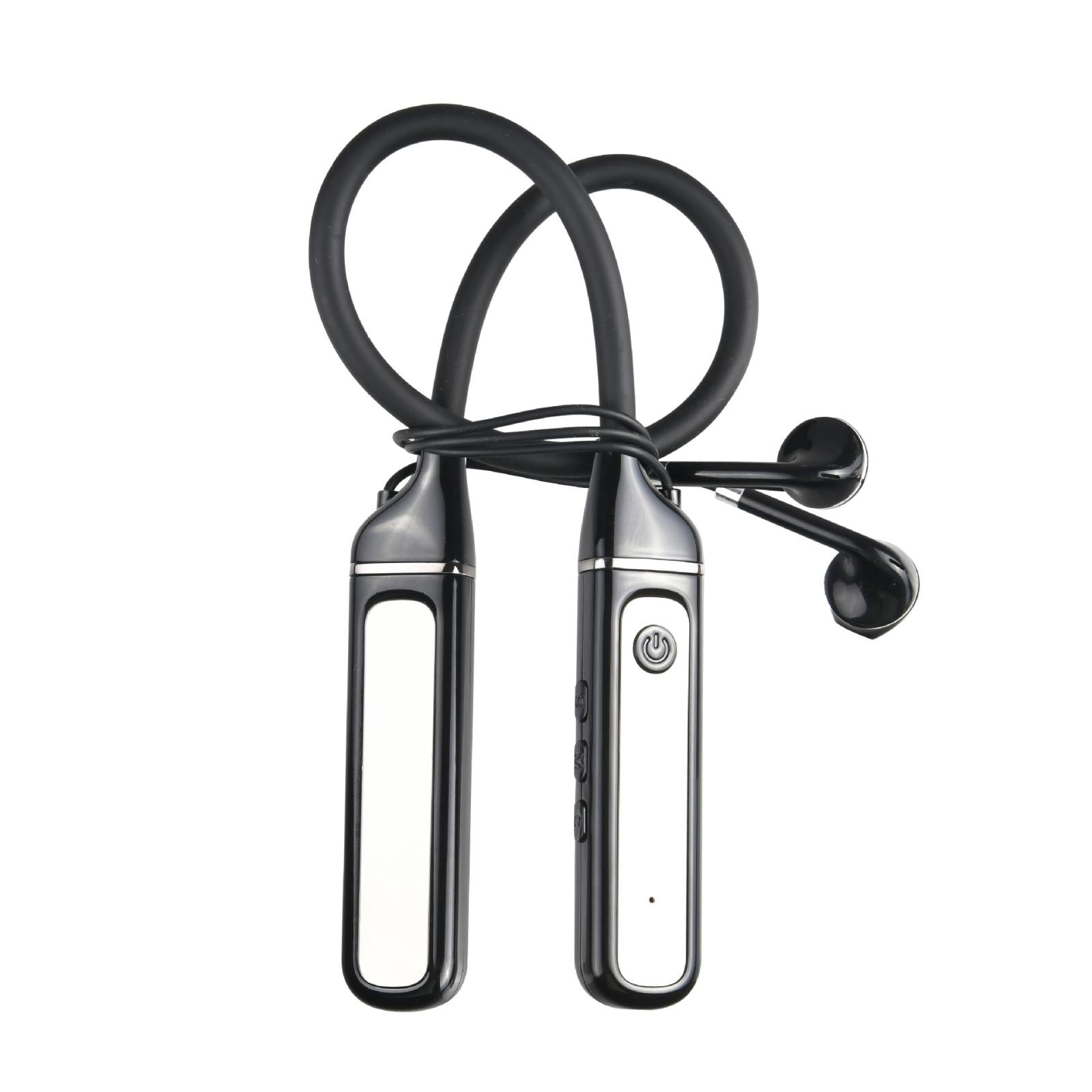 Wireless Sports Earphones with Bluetooth 5.3 and Built-in Sound Card - Black