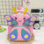 Girls' Butterfly Backpack - Compact and Colourful - Purple
