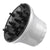 Universal Hair Diffuser For Blow Dryers Rotatable Design Large Hood Black - White