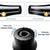 Universal Hair Diffuser For Blow Dryers Rotatable Design Large Hood Black - White