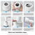 Universal Hair Diffuser For Blow Dryers Rotatable Design Large Hood Black - White