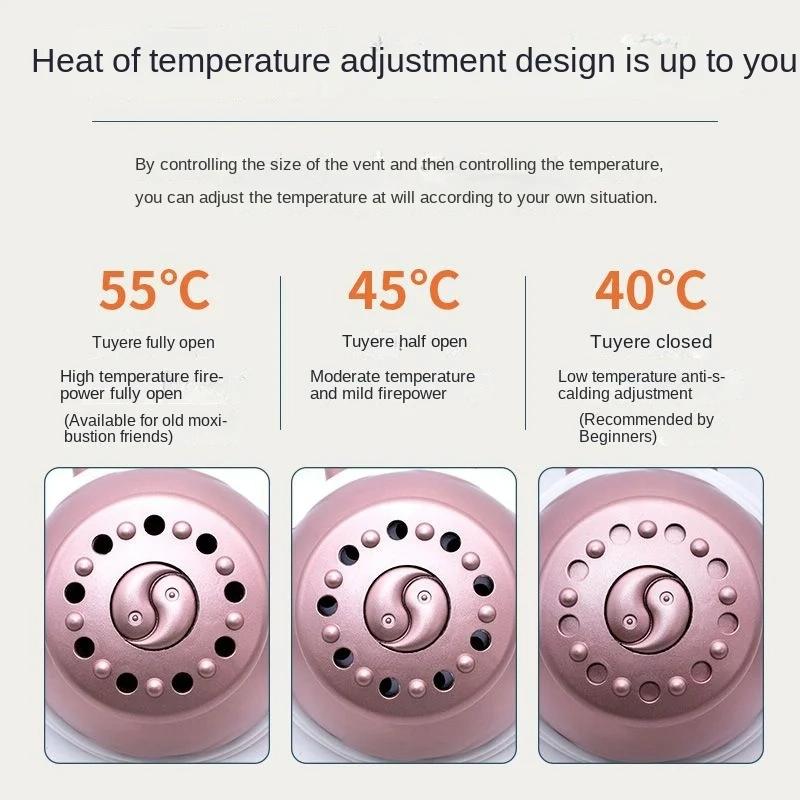 Portable Moxibustion Box For Waist & Abdomen Pink