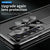 For Samsung Galaxy Z Fold4 5G Magnetic Phone Case With Holder - Plating Finish - Black