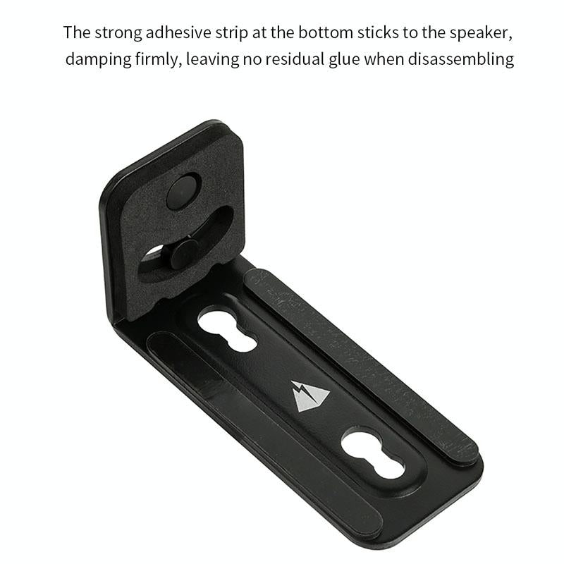 Non-slip Wall Bracket for Long Strip Speakers - Black