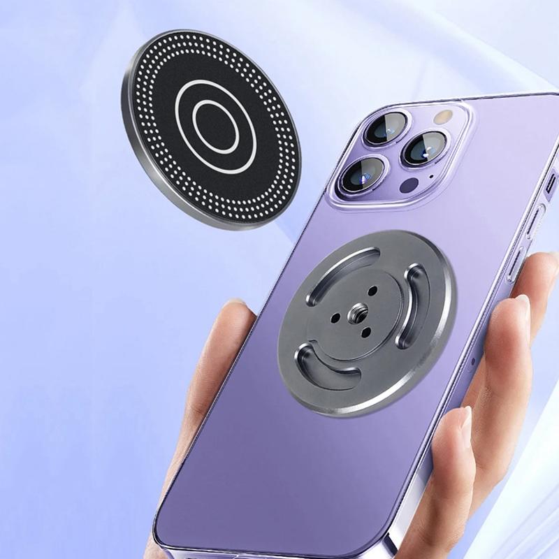 Universal Magnetic Phone Holder for Tripod and Magic Arm - Titanium Color