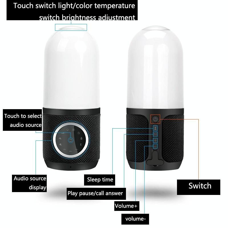 Smart White Noise Sleep Speaker Black