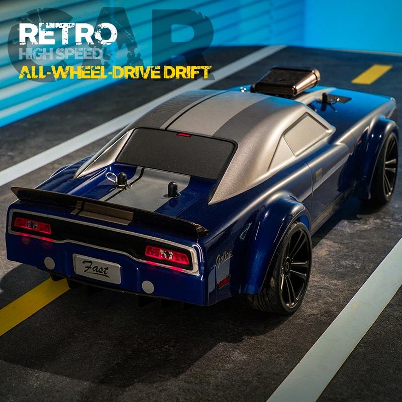 High Speed Electric Drift Rc Car - 4wd Muscle - Grey