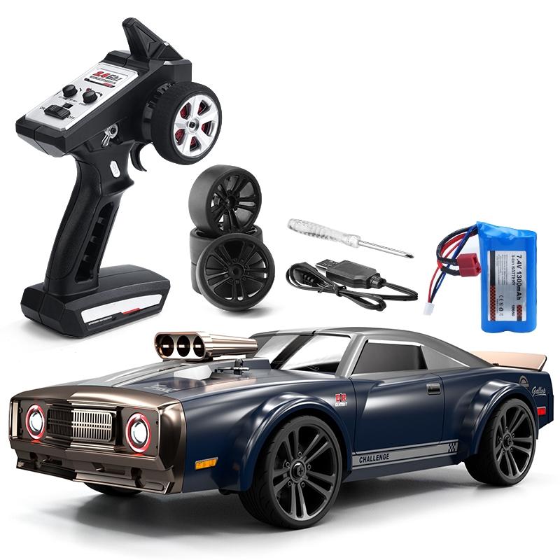 High Speed Electric Drift Rc Car - 4wd Muscle - Grey