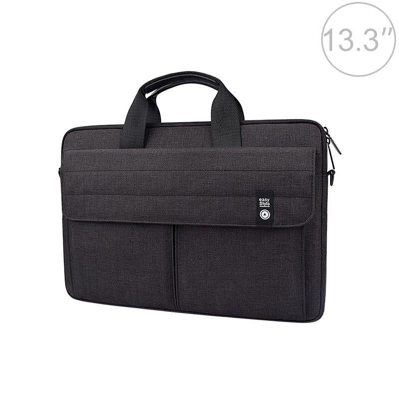 13.3 Inch Laptop Handheld Briefcase Storage Bag - No Shoulder Strap - Black