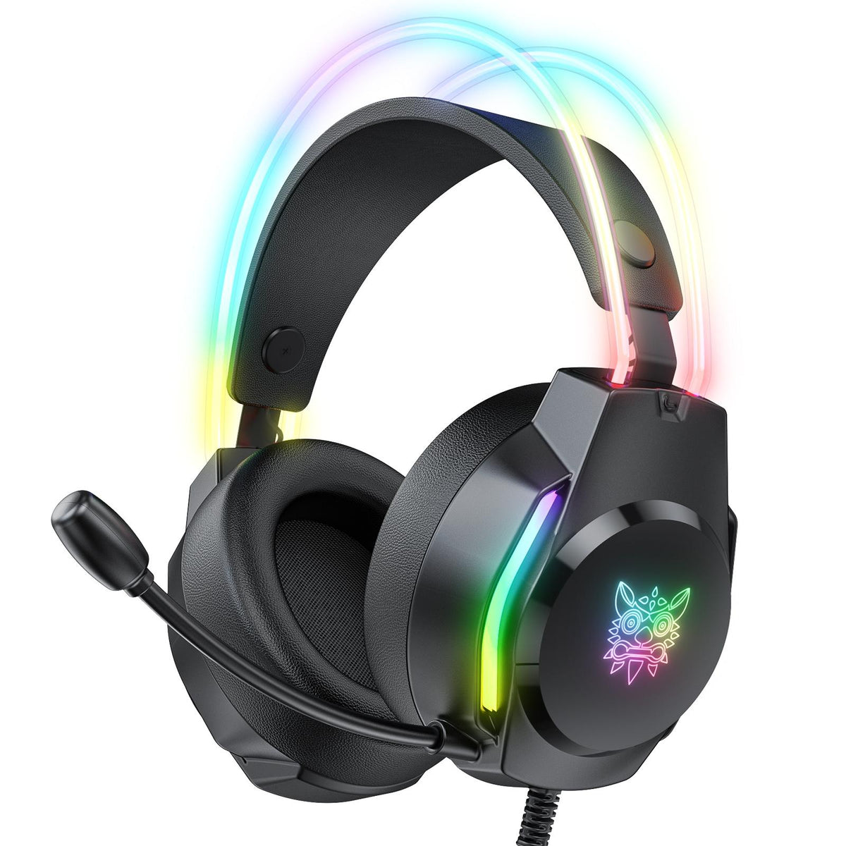 Rgb Wired Gaming Headset With Usb+3.5Mm - Pink