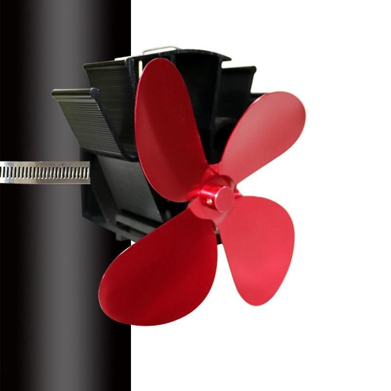 Thermodynamic Wall Mounted Fireplace Fan - no Magnets - Black