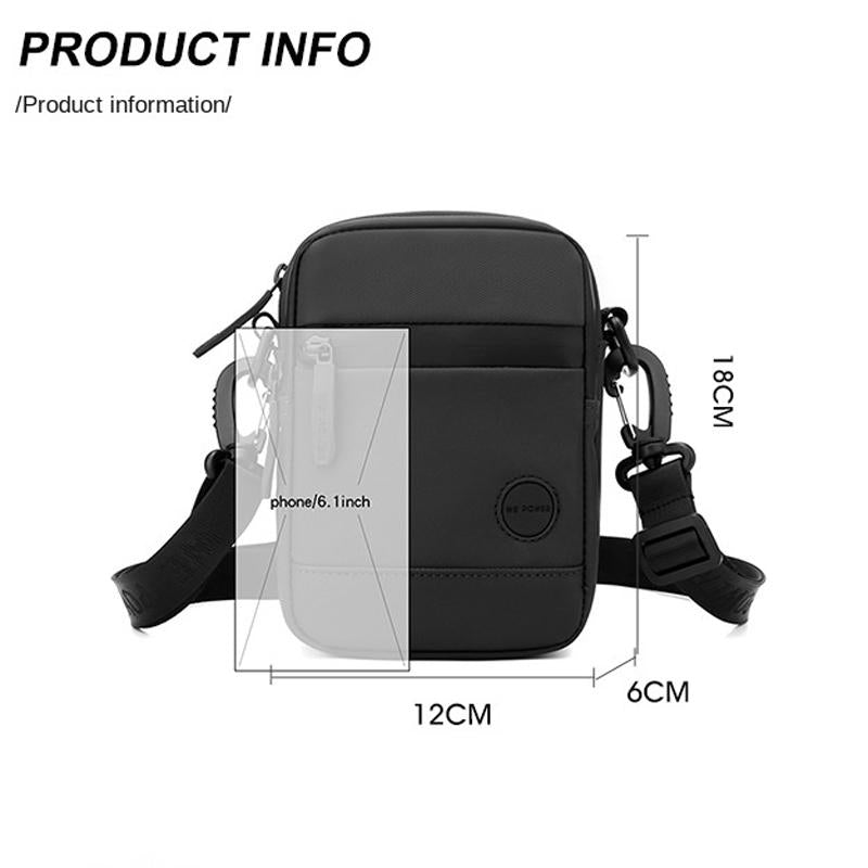 Small Shoulder Bag For Multi Functional Mobile Phones Compact & Versatile - Black