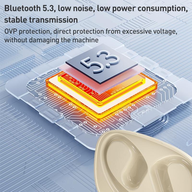Wireless Bluetooth Earphone Ear-Mounted - Black