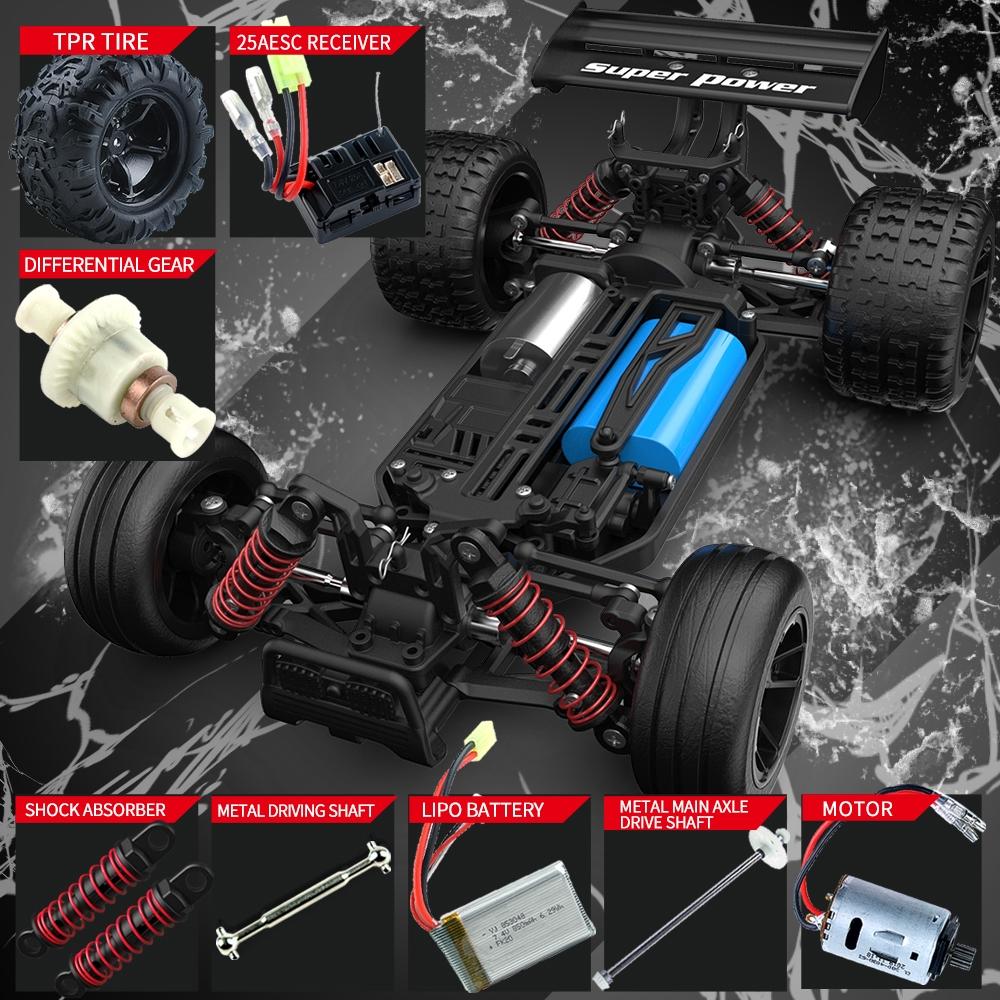 High Speed 4wd Rc Car - 1 18 Scale - Blue