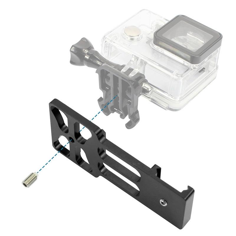 Rail Side Mount for Gopro and Other Action Cameras - 20mm for Hunting Shots - Red