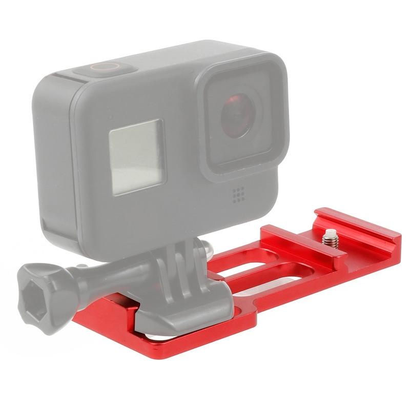 Rail Side Mount for Gopro and Other Action Cameras - 20mm for Hunting Shots - Red