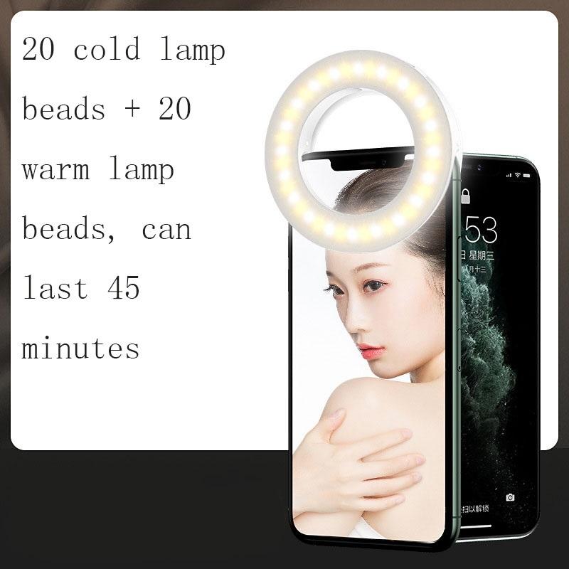 Selfie Ring Light for Mobile Phones - Beauty Enhancer - White