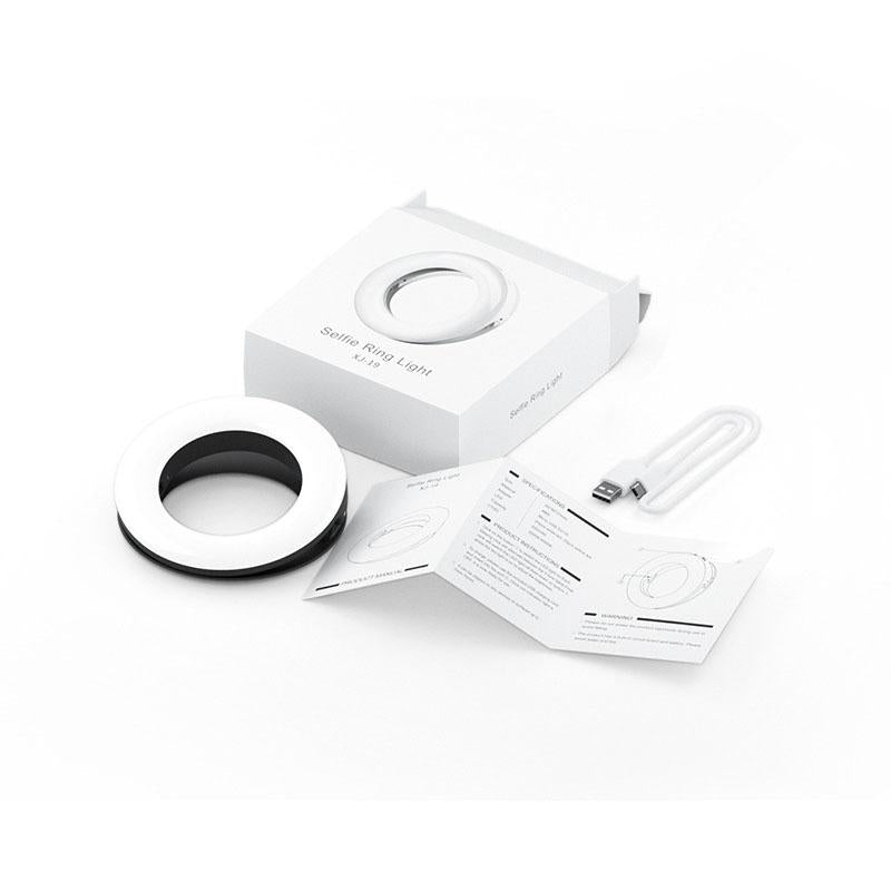 Selfie Ring Light for Mobile Phones - Beauty Enhancer - White