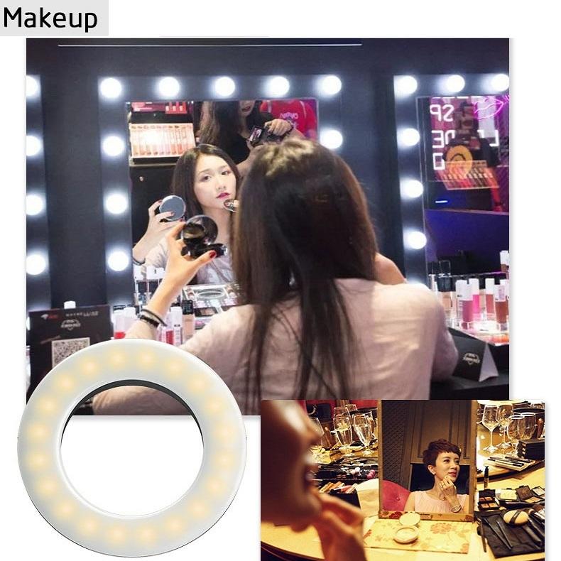 Selfie Ring Light for Mobile Phones - Beauty Enhancer - White