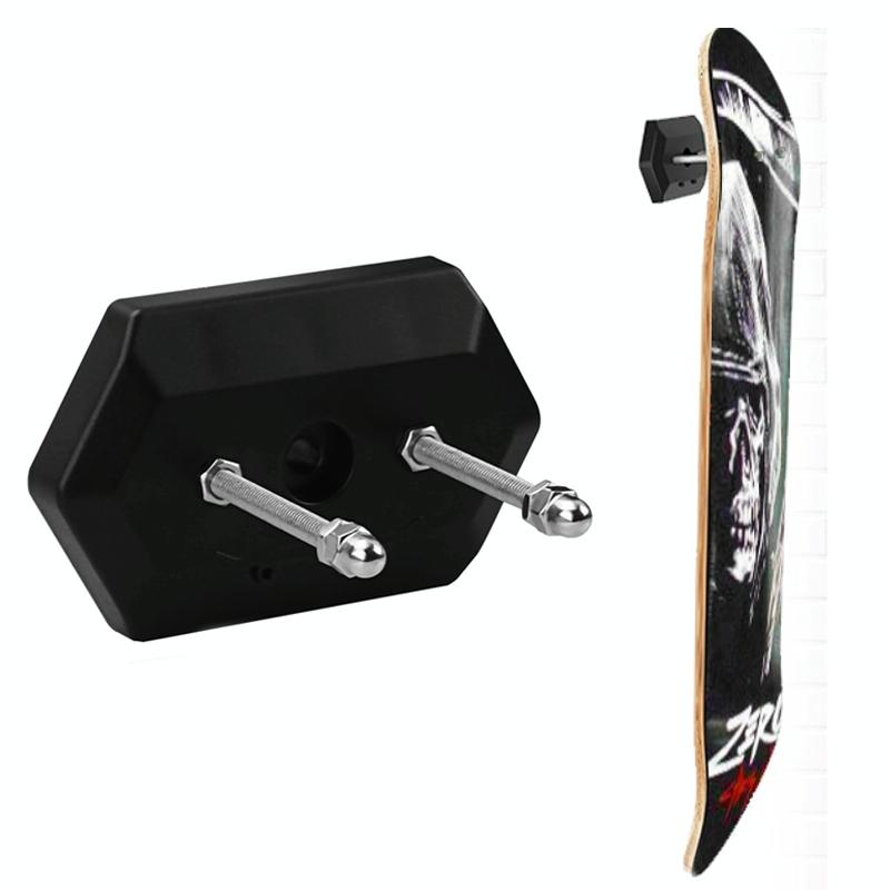 Skateboard Deck Display &amp; Storage Stand - Wall Mount Black