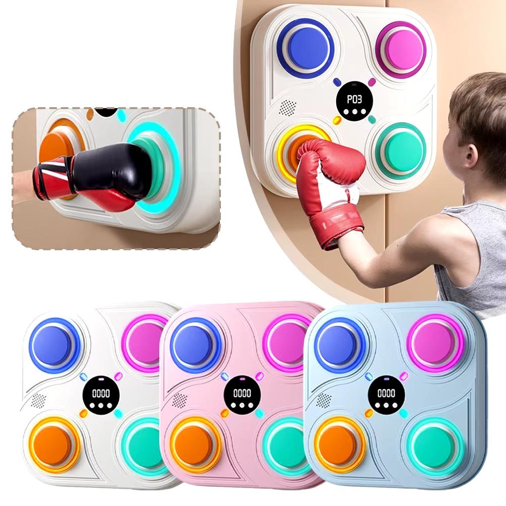 Bluetooth Music Display Boxing Target Toy For Children - Digital & Smart - White