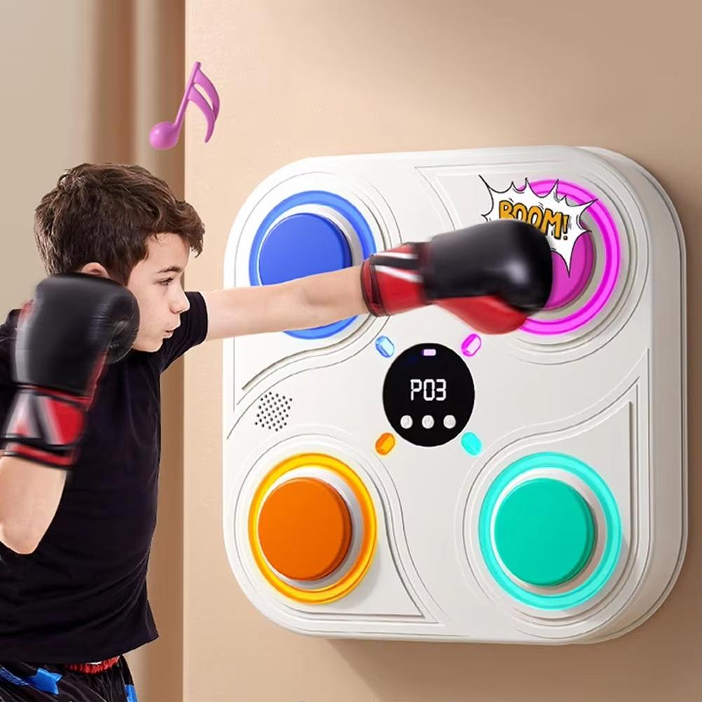 Bluetooth Music Display Boxing Target Toy For Children - Digital & Smart - White