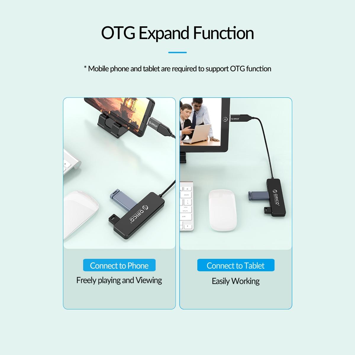 4-Port Usb 2.0 Hub Converter Black