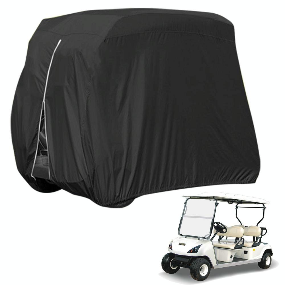 Waterproof Golf Cart Cover - 242 x 122 x 168 Cm - Black