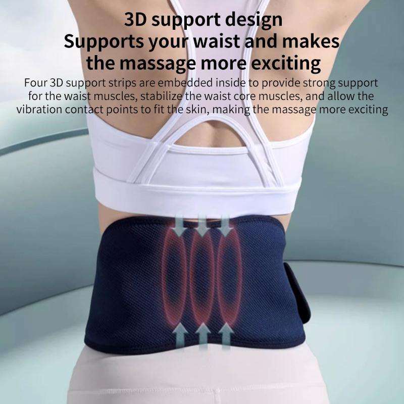 Hot Compress Waist Massager For Period Pain Relief Navy Blue