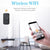 180 Degree Mini Wifi Camera With Back Clip - Black