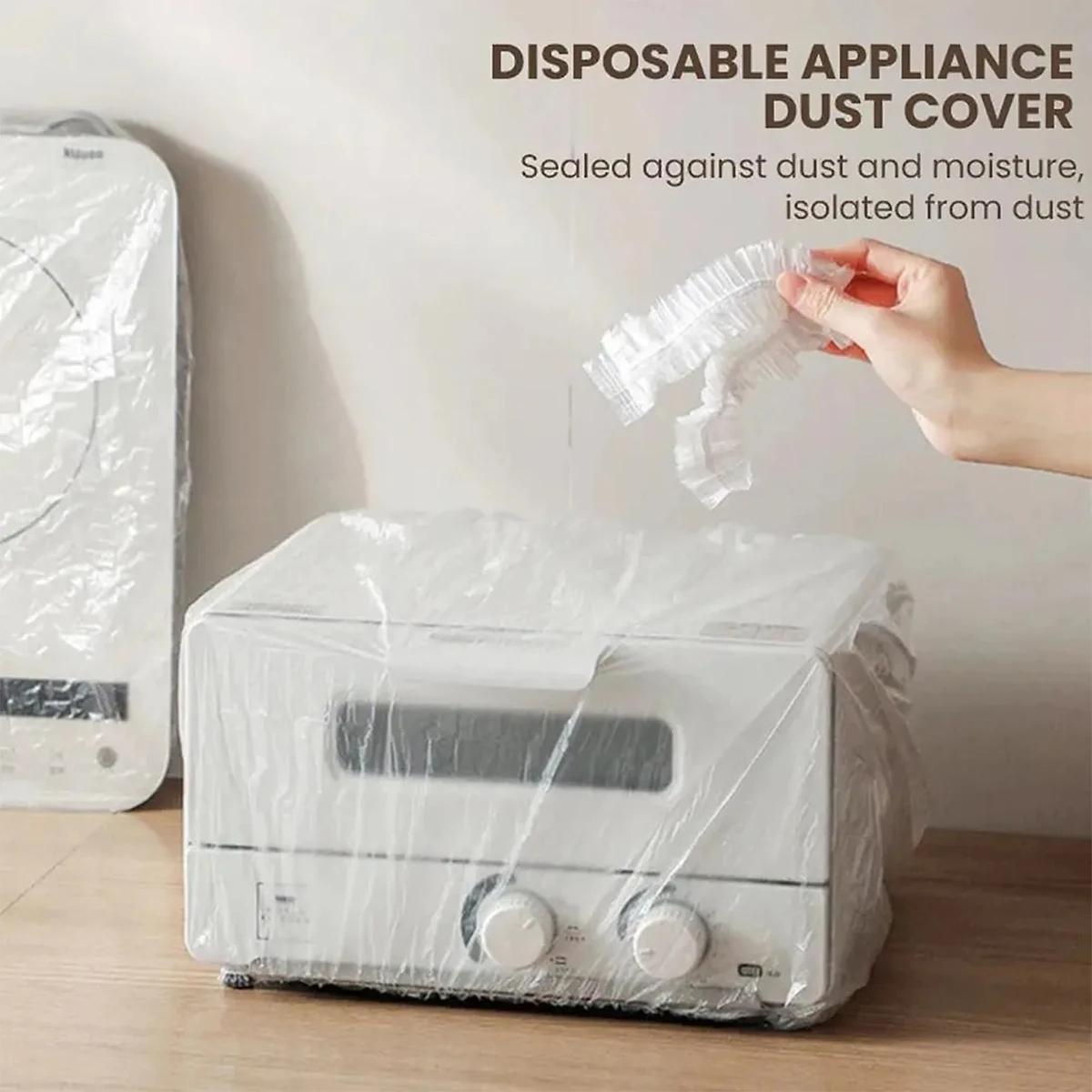10-pack Disposable Dust Covers for Electric Cooker and Oven - 120x120cm White - 60X70Cm