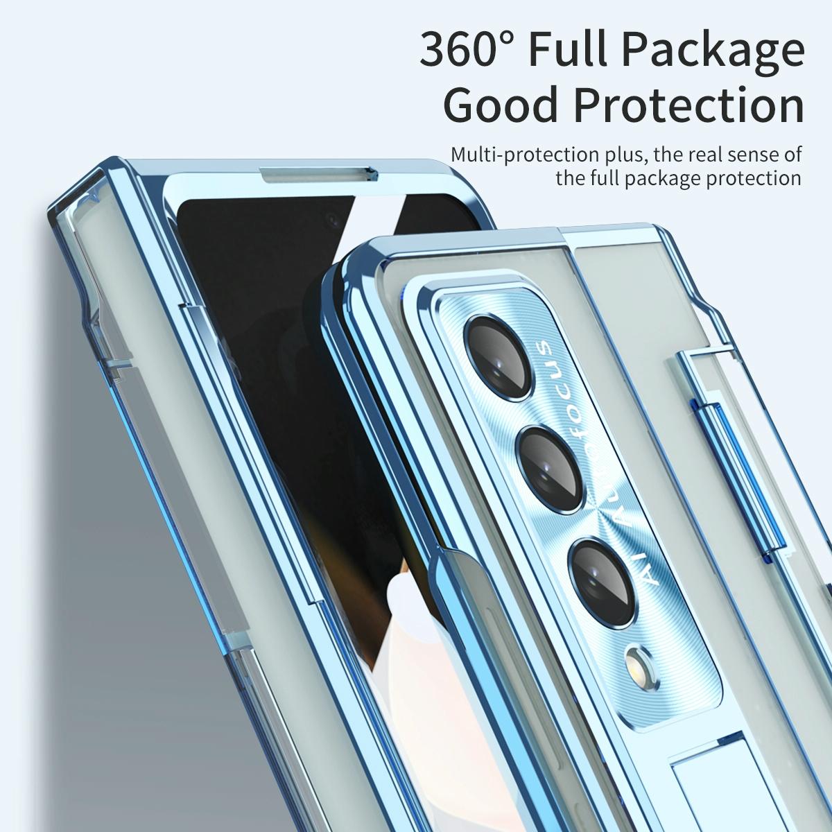 For Samsung Galaxy Z Fold4 5G Phantom Series Folding Case - Rose Gold